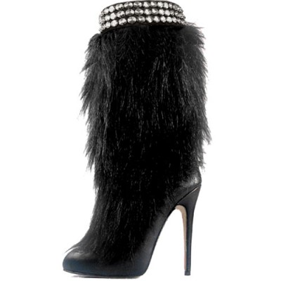 Giuseppe Zanotti Fur Boots