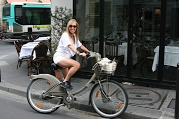 Me on a Velib' bike!