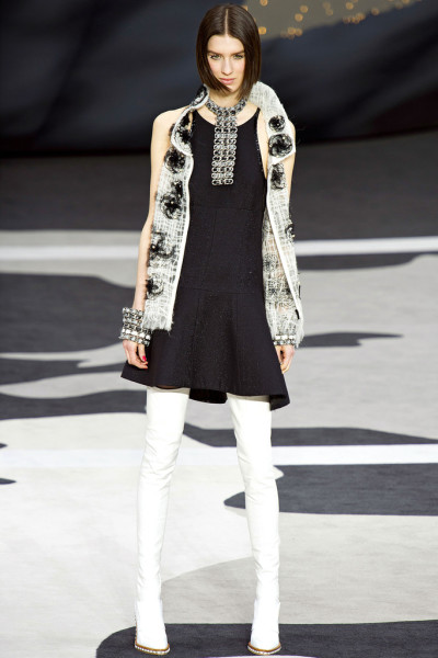 Chanel knee high boots