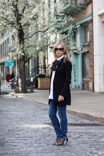 how to dress up denim