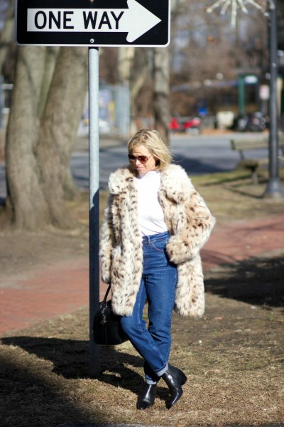 Asos leopard coat